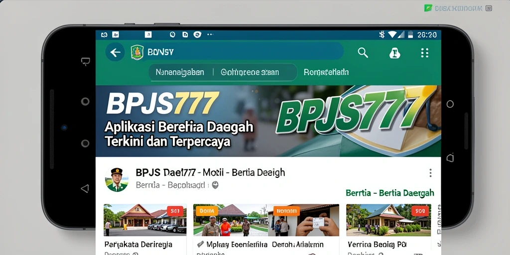 Antarmuka BPJS777 menampilkan berita daerah terkini yang informatif dan menarik.