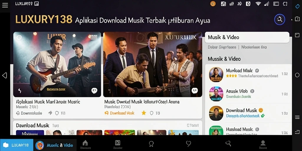 Antarmuka LUXURY138 yang menarik untuk Download Musik.