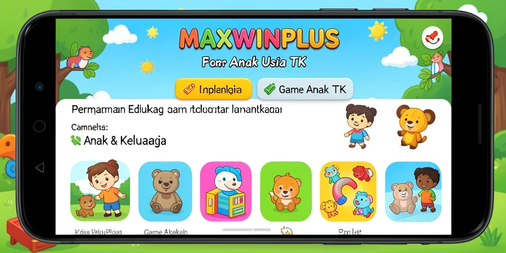 Tampilan antarmuka MAXWINPLUS yang ceria dan interaktif untuk anak-anak.