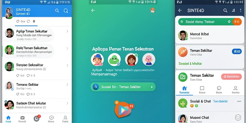 Antarmuka aplikasi SINTE4D yang sederhana dan menarik.